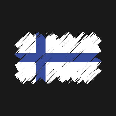 Finland Flag Brush Strokes. National Flag 10960571 Vector Art at Vecteezy