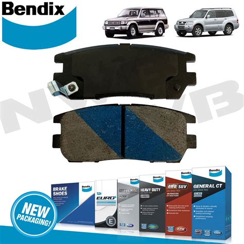 Bendix Brake Pads Rear Set HD for Mitsubishi Pajero Fieldmaster and ...