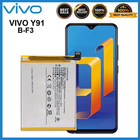 Original Vivo Y91 Battery Fit 1816 1817 1820 1811 / Y95 Model B-F3 ...