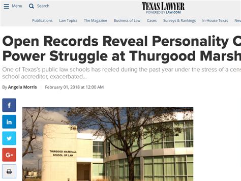 Texas Southern University Thurgood Marshall School of Law – Angela Morris