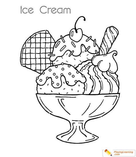 Ice Cream Coloring Page 29 | Free Ice Cream Coloring Page