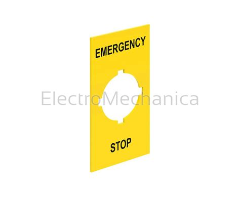 EMERGENCY/STOP LABEL - RMS Measurement and Control