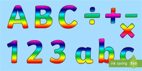 👉 Rainbow Alphabet Display Lettering (Teacher-Made)