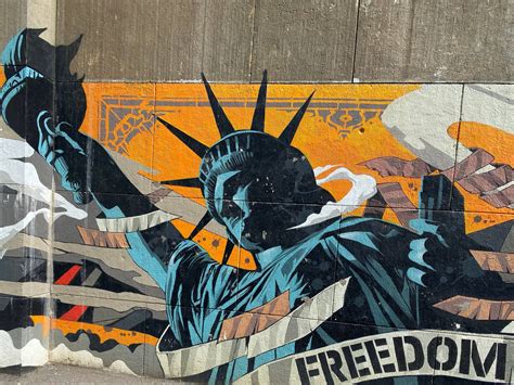 Download Liberty Statue Freedom Street Art Wallpaper | Wallpapers.com