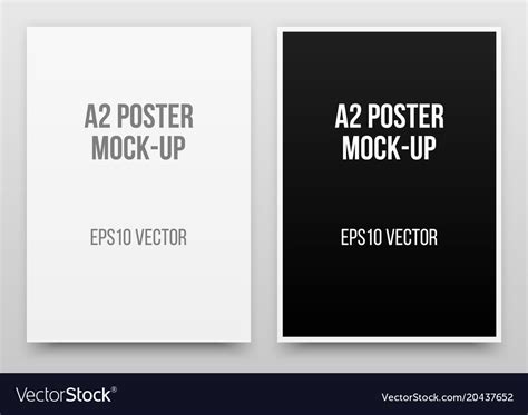 A2 posters mock-up Royalty Free Vector Image - VectorStock