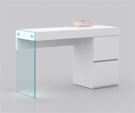 Venice White Modern Office Desk | Contemporary Office Desk