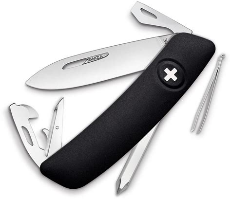 D04 Swiss Pocket Knife Black - Hero Outdoors