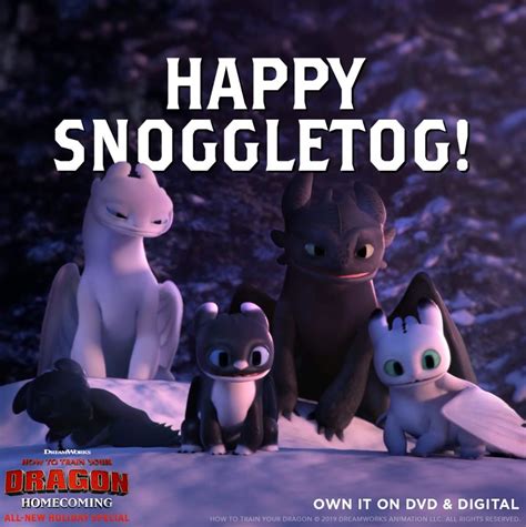 HTTYD HOMECOMING | Happy Snoggletog | Happy Snoggletog from Toothless ...