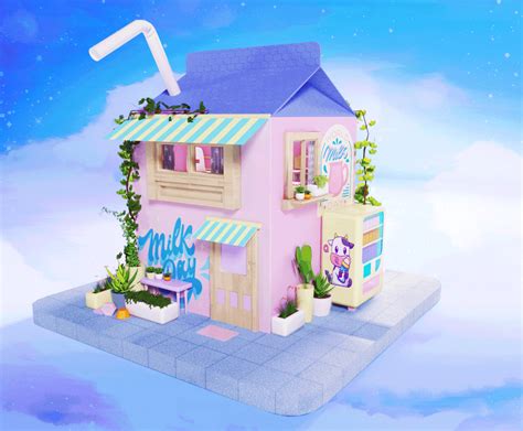 3D House - Milk House on Behance