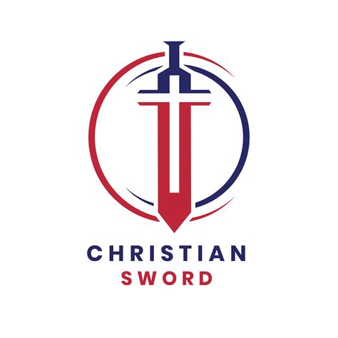 Christian sign with sword logo design for church and wellness 34882678 ...