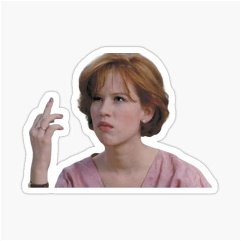 "molly ringwald breakfast club" Sticker for Sale by kenziemerenda | Redbubble