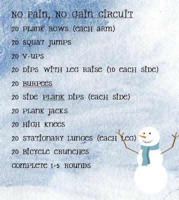 Little Bean Workshop: No Pain, No Gain Circuit Workout