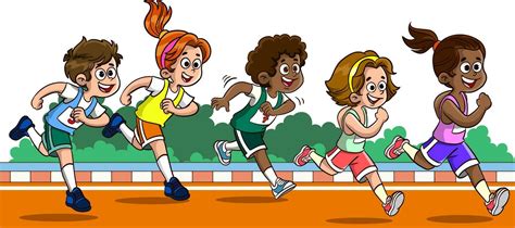 vector illustration of kids running race 30920824 Vector Art at Vecteezy