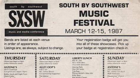 The History of SXSW | SXSW Conference & Festivals