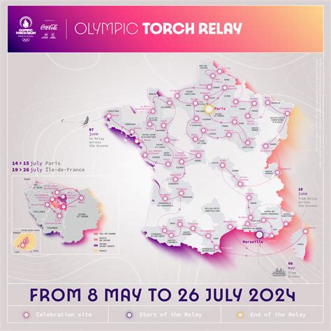 Paris 2024 - Olympic Torch Relay route