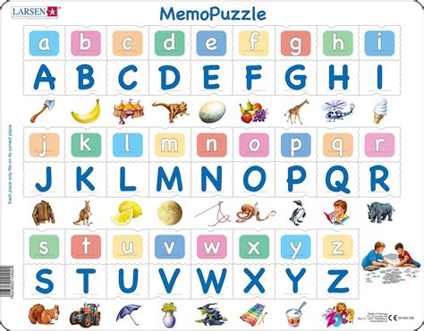 GP426 - MemoPuzzle: The Alphabet with 26 Upper and Lower Case Letters ...