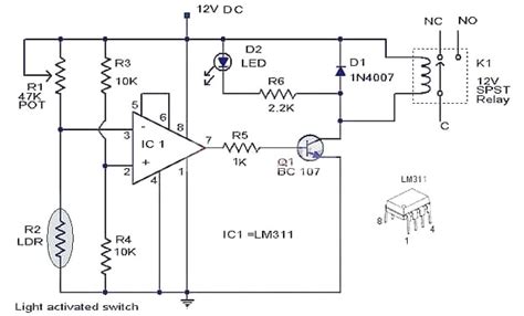 Lm311 comparator circuit example