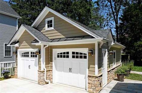 20 Traditional Architecture Inspired Detached Garages | Home Design Lover