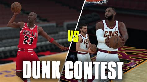 Lebron James vs Michael Jordan In A Dunk Contest! NBA 2K18 Gameplay ...