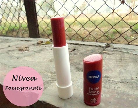 Nivea Fruity Shine Lip Balm Pomegranate: Review, Swatches and FOTD ...