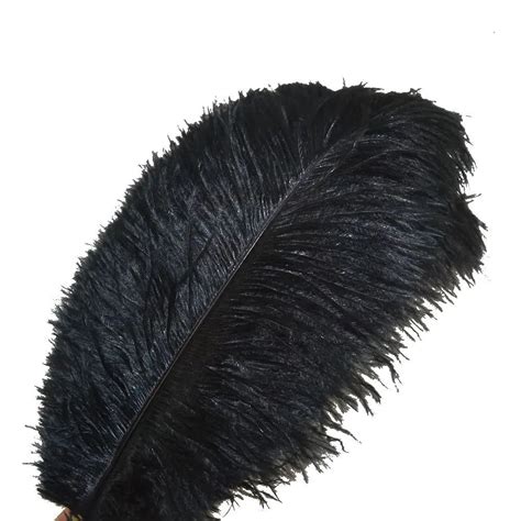 Wholesale Black Ostrich Feathers 15 75CM 6 30 Inch Carnival Party ...