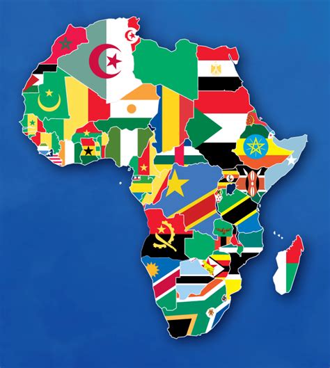 Map of African flags by ajmedwards on DeviantArt