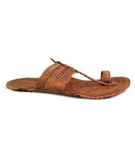 kolhapuri Tan Kolhapuri Chappal - Buy kolhapuri Tan Kolhapuri Chappal ...