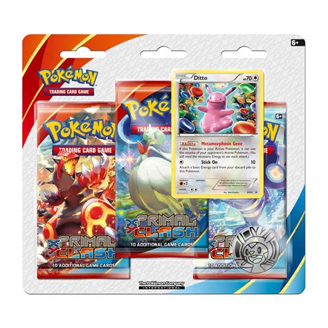 Pokémon TCG: XY-Primal Clash 3 Booster Packs, Coin & Furfrou Promo Card ...