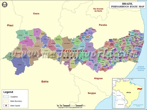 Mapa Politico De Pernambuco - FDPLEARN