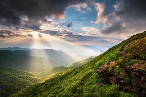 Asheville North Carolina Blue Ridge Parkway Appalachian Mountains Scenic Landscape Photograph by ...