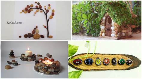 DIY Natural Stone Art & Crafts for Home Decor - K4 Craft