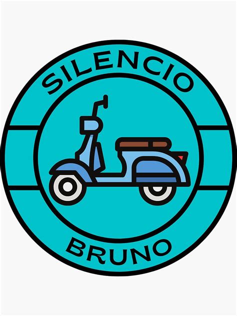 "Silencio Bruno " Sticker for Sale by KLWBDessigns | Redbubble