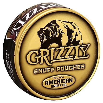 Grizzly Tobacco Snuff Pouches - 0.82 Oz - Safeway