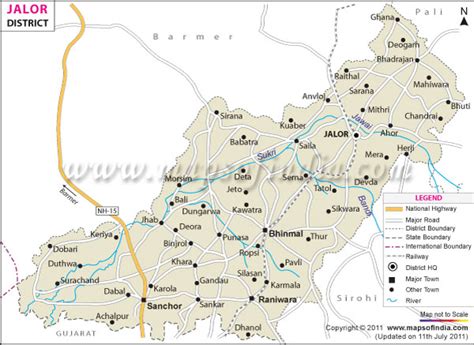 Jalor District Map