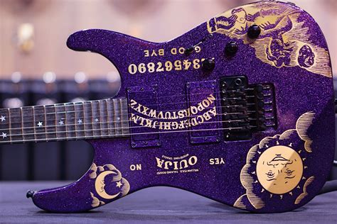 ESP KIRK HAMMETT SPARKLE OUIJA PURPLE COLLECTION