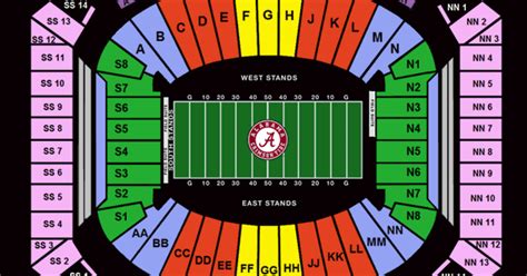 Bryant Denny Stadium Seating Chart Guide