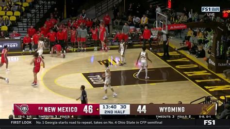 🏀 Highlights from UNM Lobo Basketball 76-75 Win over Wyoming 🏆 # ...