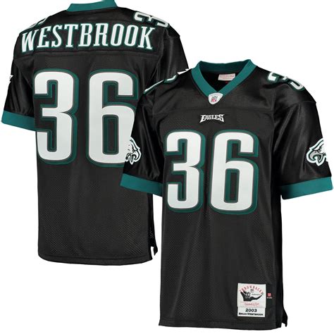 Mitchell & Ness Brian Westbrook Philadelphia Eagles Black 2003 ...