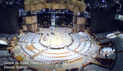 Behind-the-Scenes Look at 'Drawn to Life' Cirque du Soleil Theater Construction at Disney Springs