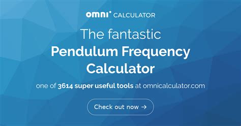 Pendulum Frequency Calculator