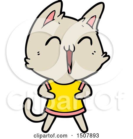 Happy Cartoon Cat by lineartestpilot #1507893