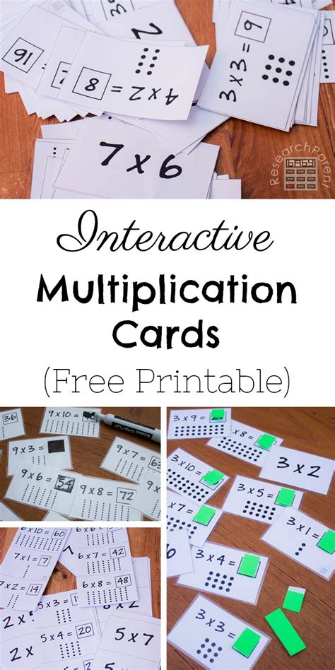 Interactive Multiplication Cards - ResearchParent.com