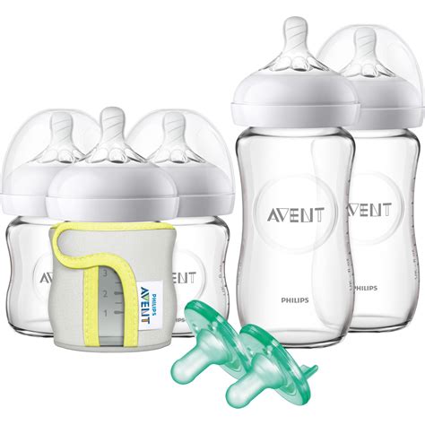 Philips Avent Natural Glass Bottle Baby Gift Set, SCD201/01 – Walmart ...