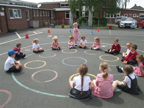 Playground Games in Reception – Hillside Primary School | Baddeley Green | Staffordshire