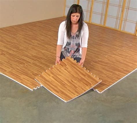 Faux Hardwood Floor Interlocking Foam Tiles (25-Pack)