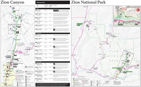 Zion National Park Map ~ AFP CV