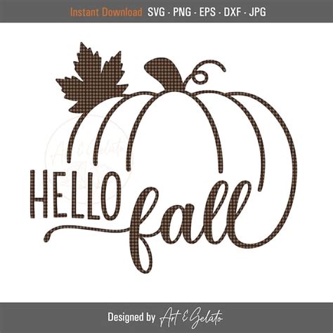 Hello Fall SVG Welcome Fall SVG Happy Thanksgiving Svg - Etsy