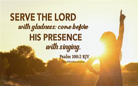 Psalm 100 KJV Inspiring Bible Verse Images | Psalm 100 Bible Quotes