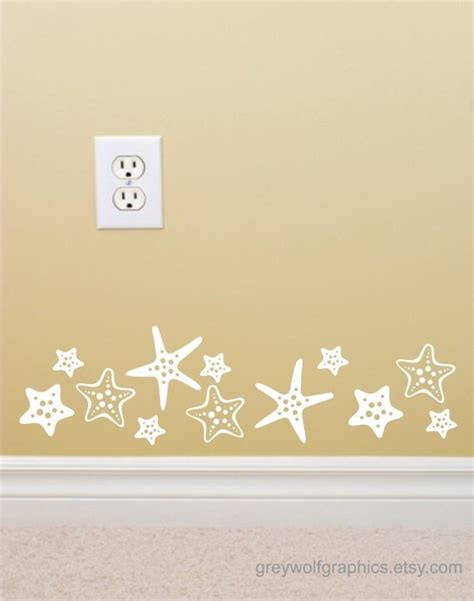 Items similar to Starfish Wall Decal set of 16 on Etsy