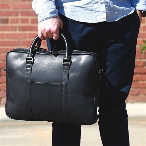 Black Leather Messenger Bag Perfect for the Everyday